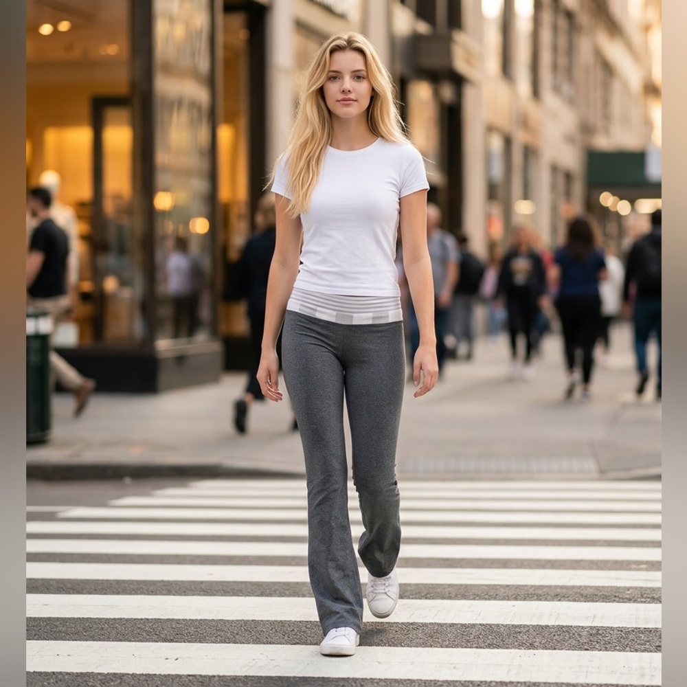 Lululemon Yoga Bellbottom Sweatpants Gray Size 8 Older Style